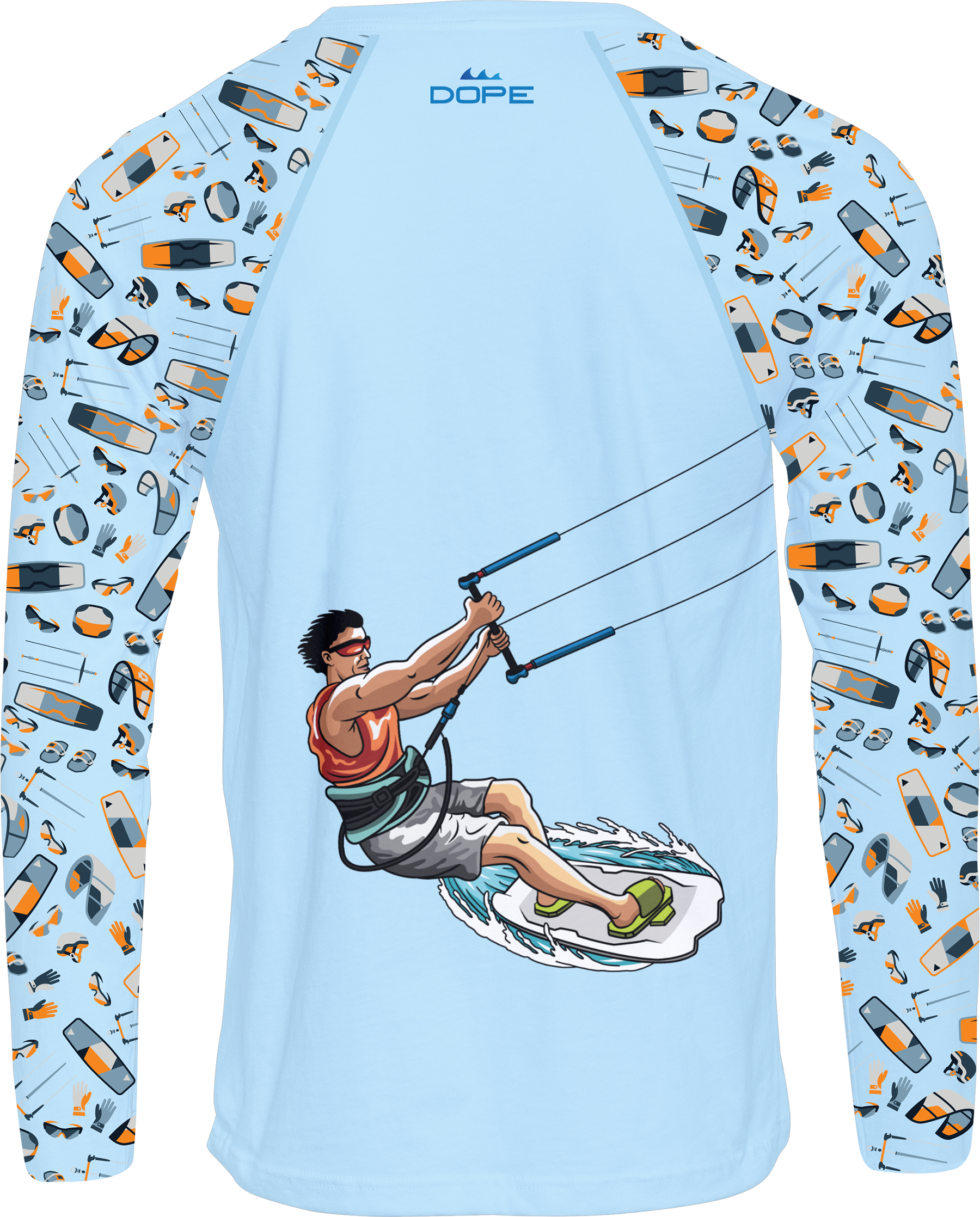 Kitesurfing - Long Sleeve Performance T-shirt